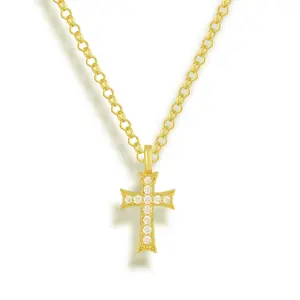 EVRY JEWELS Gold or Silver Plated Women's Hypoallergenic Divine Necklace