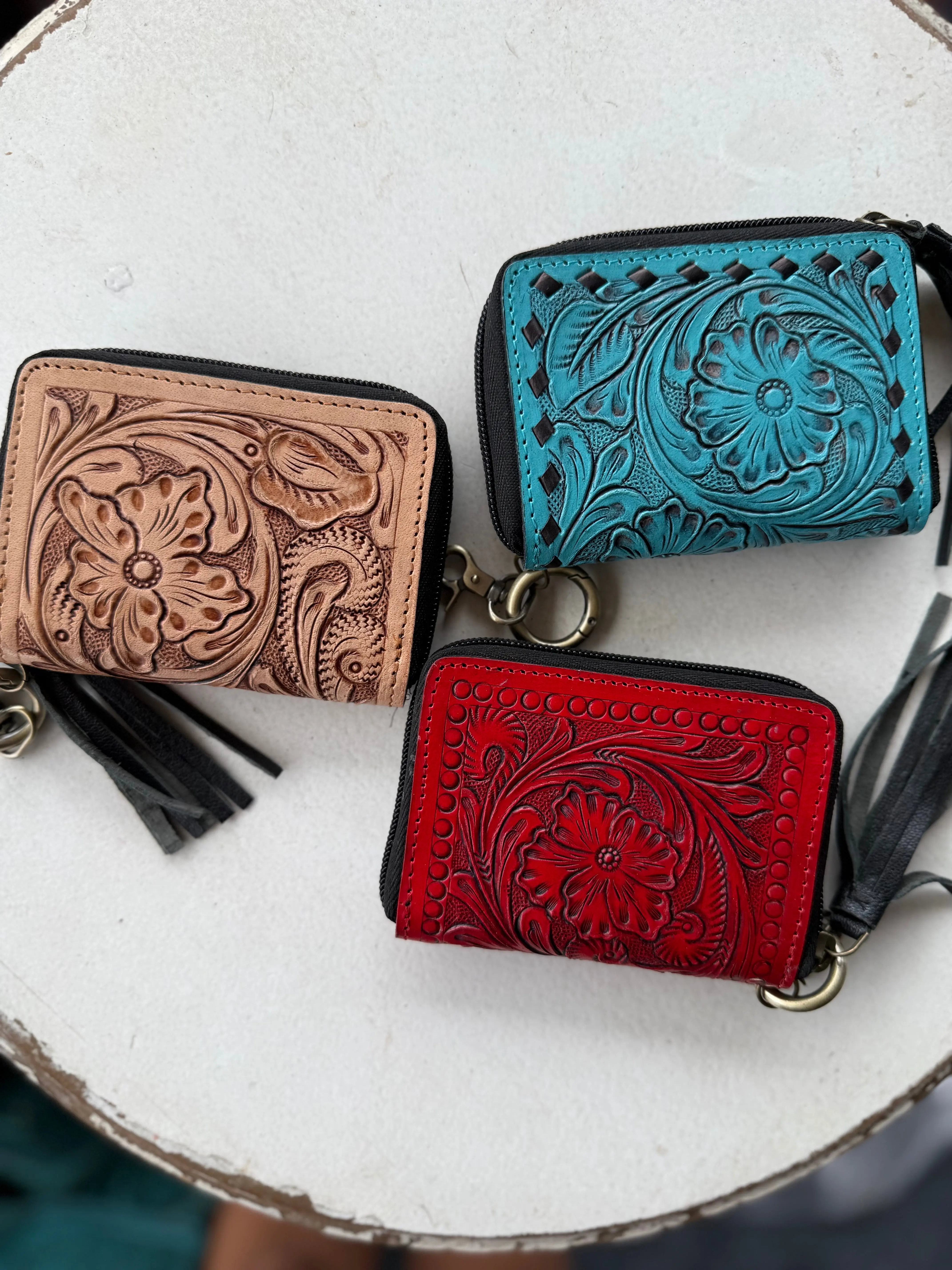 Tooled Zip Wallet (Small) Tooled Zip Wallet (Small)