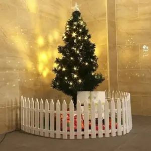 Christmas White Fence for Home Decor – Festive Indoor & Outdoor Decoration