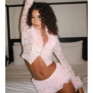 Chic Fairytale Tiered Lace Hot Shorts