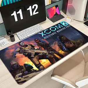 XCOM 2 Mouse Pad Design XXL 1000×500mm 900×400mm 800×400mm 600x300mm Large Gaming Mouse Pad - Extended, Thick, Non-Slip Rubber Base Desk Mat with Precision Stitched Edges - Washable Large Desk Pad