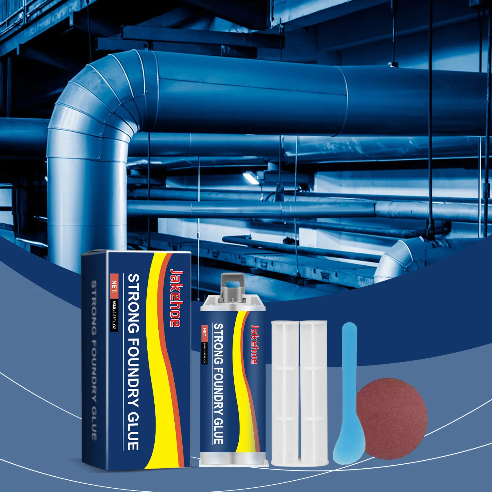 Metal Casting Glue Ab Glue Repair Agent Stainless Steel Copper Aluminum Waterproof Metal Flexi Seal Sealing Glue, Durable, Strong Adhesion & Versatile Adhesive Solution