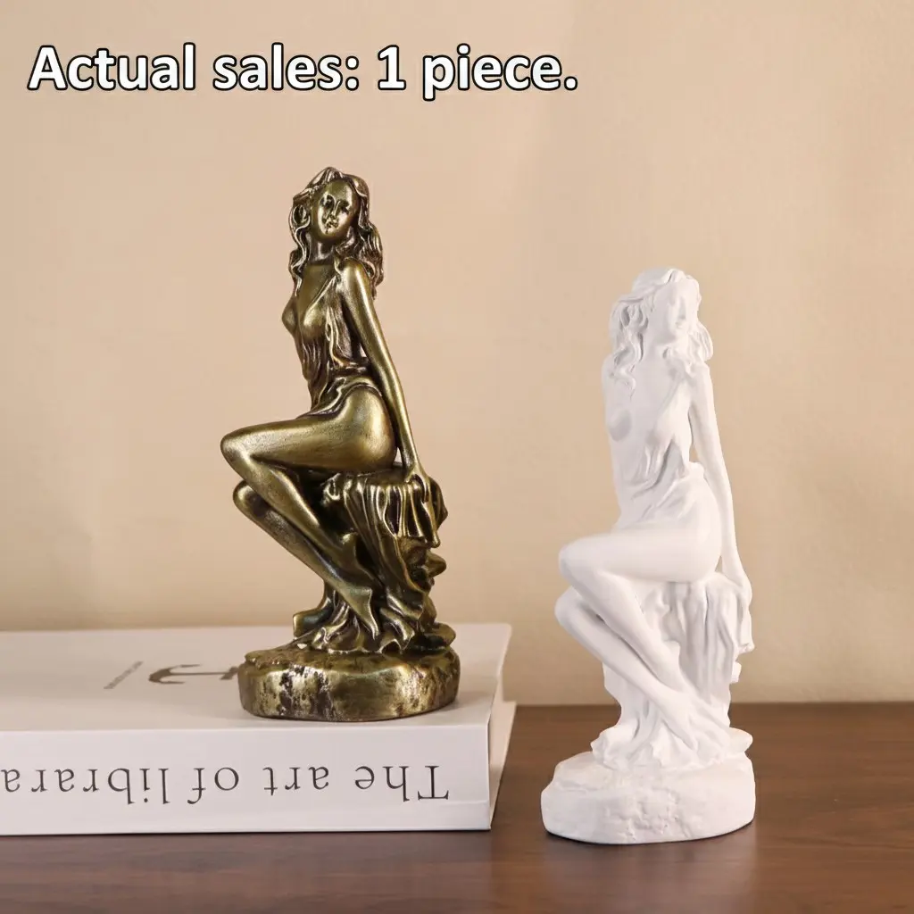 Artistic Resin Venus Statue Model Decor Figurine, Multifunctional Decor for Home and Office, Perfect for Bookshelf, Living Room, Entryway, Gift Idea, Desk Decoration