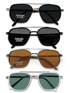 4 Pair Vintage Double Beam Tinted Lens Sunglasses，Lightweight and Durable for Outdoor Sun Protection Glasses for Everyday Use Sunglasses 2025, Mother's Day Gifts, Gift Set for Mothers, Gifts for Her