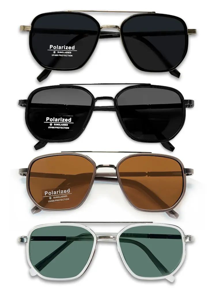 4 Pair Vintage Double Beam Tinted Lens Sunglasses，Lightweight and Durable for Outdoor Sun Protection Glasses for Everyday Use Sunglasses 2026, Mother's Day Gifts, Gift Set for Mothers, Gifts for Her