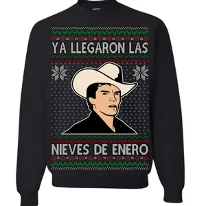 Ya Llegaron Las Nieves De Enero Unisex T-shirt, Ugly Christmas Sweatshirt, Feliz Navidad Spanish Xmas, Graphic Tee, Soft Cotton