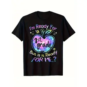 Children's T-shirt Ready for st Grade Tie Dye Back to School Hello First Grade T-Shirt