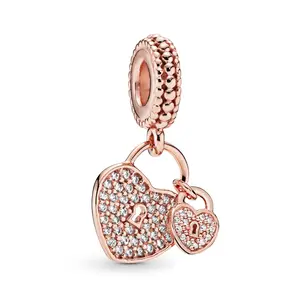 PANDORA Love Locks Dangle Charm 781807CZ