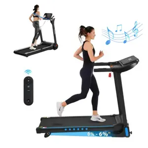Treadmill for Home, 3.0 HP Foldable Incline Running Machine with Bluetooth, USB/Type-C Charging & 350 lbs Capacity