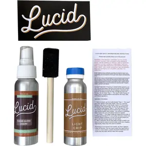 Lucid Grip - Clear and Glow Spray on Griptape Kit for Longboard, Skateboard - Choose Grit