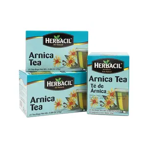 Herbacil Arnica Herbal Tea – Caffeine-Free Natural Remedy, 25 Tea Bags per Box, 3-Pack (75 Total), 0.88 oz Each