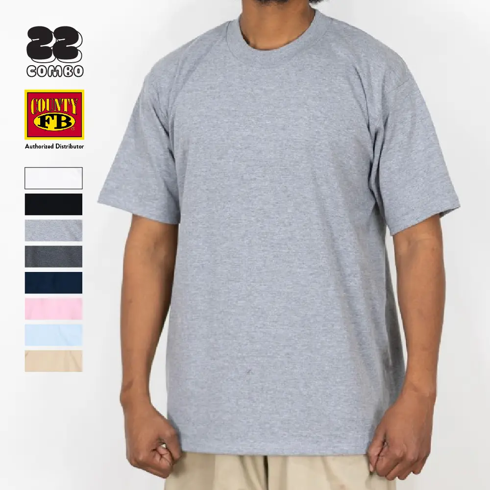 FBCOUNTY Men's Heavyweight T Shirts FB COUNTY Short Sleeves T Shirt Casual Hip Hop Cotton Tee Big and Tall (S to 3XL)