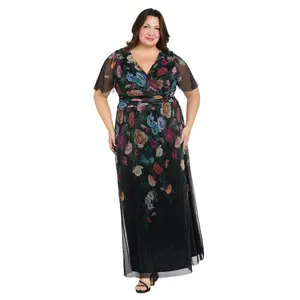 Enchanted Garden Chiffon Gown - Plus