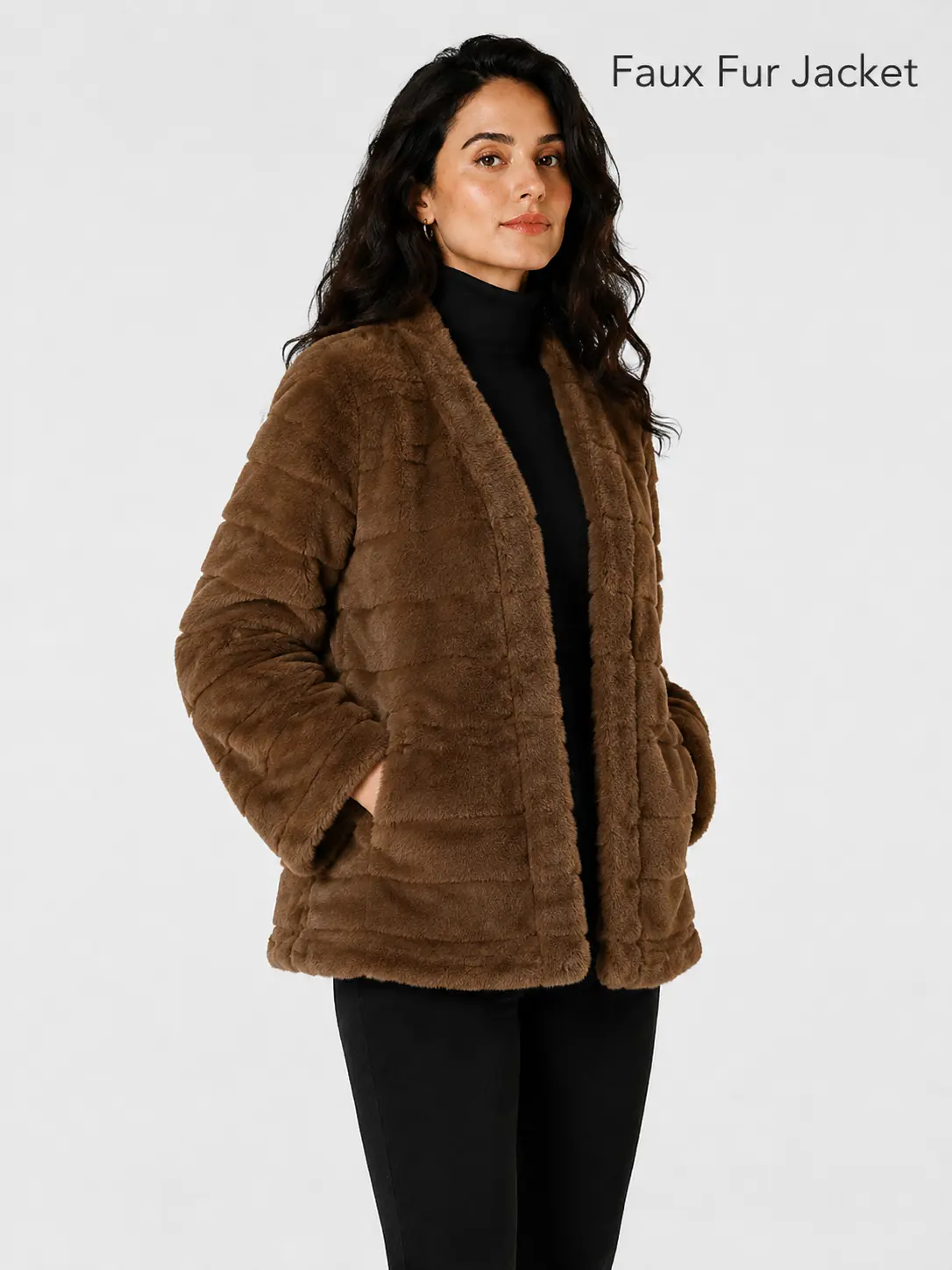 Vintage Faux Mink Fur Coat for Women Loose Wide Sleeve Plush Overcoat Elegant Socialite Style Thick Warm Winter Furry Outerwear