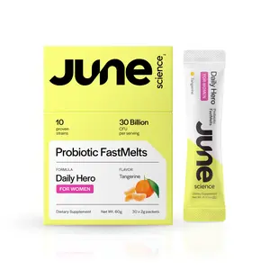 June Science Female Probiotics for HPV, BV, UTIS,Yeast Infection, pH Balance, Women's Probiotics，Odor- All in One Solution with Lactobacillus&Selenium,Vitamin,Folate Probiotic Blend supplement,Gluten-Free,30 Count for 1 Month,TikTokShopBlackFriday