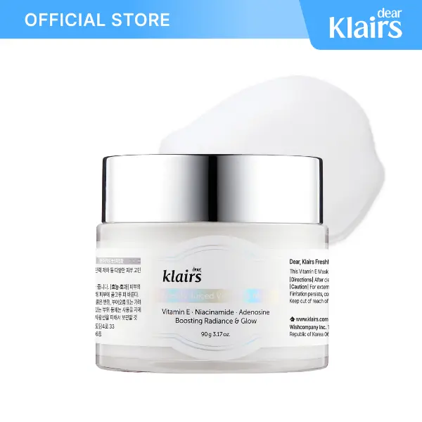 [DearKlairs] Freshly Juiced Vitamin E Moisturizing Beauty Mask | Daily Moisturizer & Sleeping Mask | Vitamin E, Niacinamide & Adenosine | Hydrating, Brightening & Firming Care, Sensitive Skin, Korean Skincare Moisture Hydrate