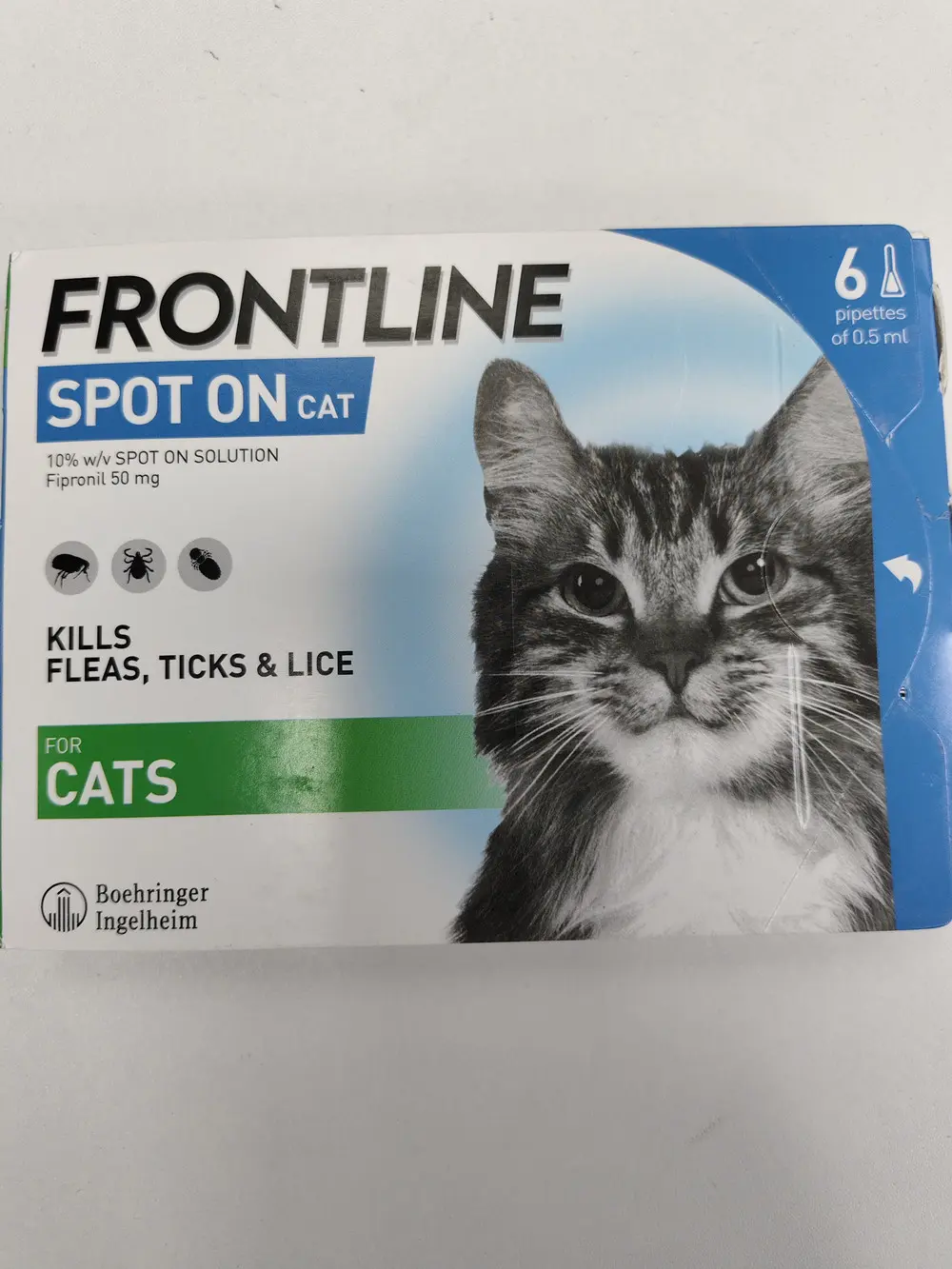 FRONTLINE Spot on for Cats,6 Doses- flea Topical flea prevention