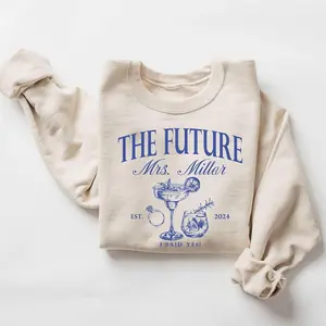 Future Mrs Shirt and Sweatshirt, Custom Bride Shirt, Engagement Gift, Bride to Be Gift, Fiance Gift For Her, Engagement Party Shirt, Engaged Crewneck