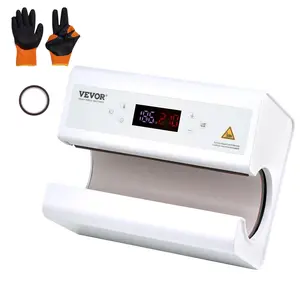 VEVOR Auto Tumbler Heat Press Machine,  , Mug Heat Press for 11-30oz Sublimation Tumblers, Heat Up Fast and Even, Tumbler Press with Tape and Glove, Temp and Time Setting, for Tumblers, Cups, Mugs, White
