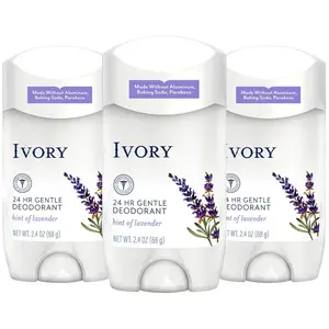 Ivory Gentle Aluminum-Free Deodorant, Hint of Lavender, 2.4 oz ( 3-Pack )