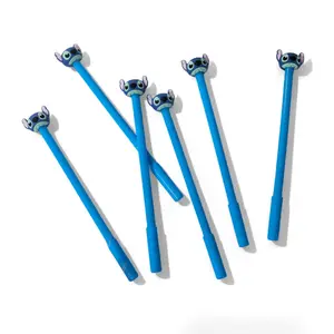 Stitch Cartoon Style Silicone Figure Gel Pen, Stitch Student Writing Sign Pen, Office Supplies