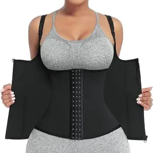 FeelinGirl Women Corset Vest Cincher Trimmer Sport Girdle with Steel Bones Workout Shapewear with Adjustable Shoulder Strap Trainer Waist Trainer Super Brand Day FeelinGirl Women Corset Vest Cincher Trimmer Sport Girdle with Steel Bones Workout Shapewear with Adjustable Shoulder Strap Trainer Waist Trainer Super Brand Day