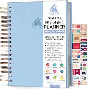 Expense Tracker Notebook, Budgeting Journal and Financial Planner Budget Book to Control Your Money (Lavender)