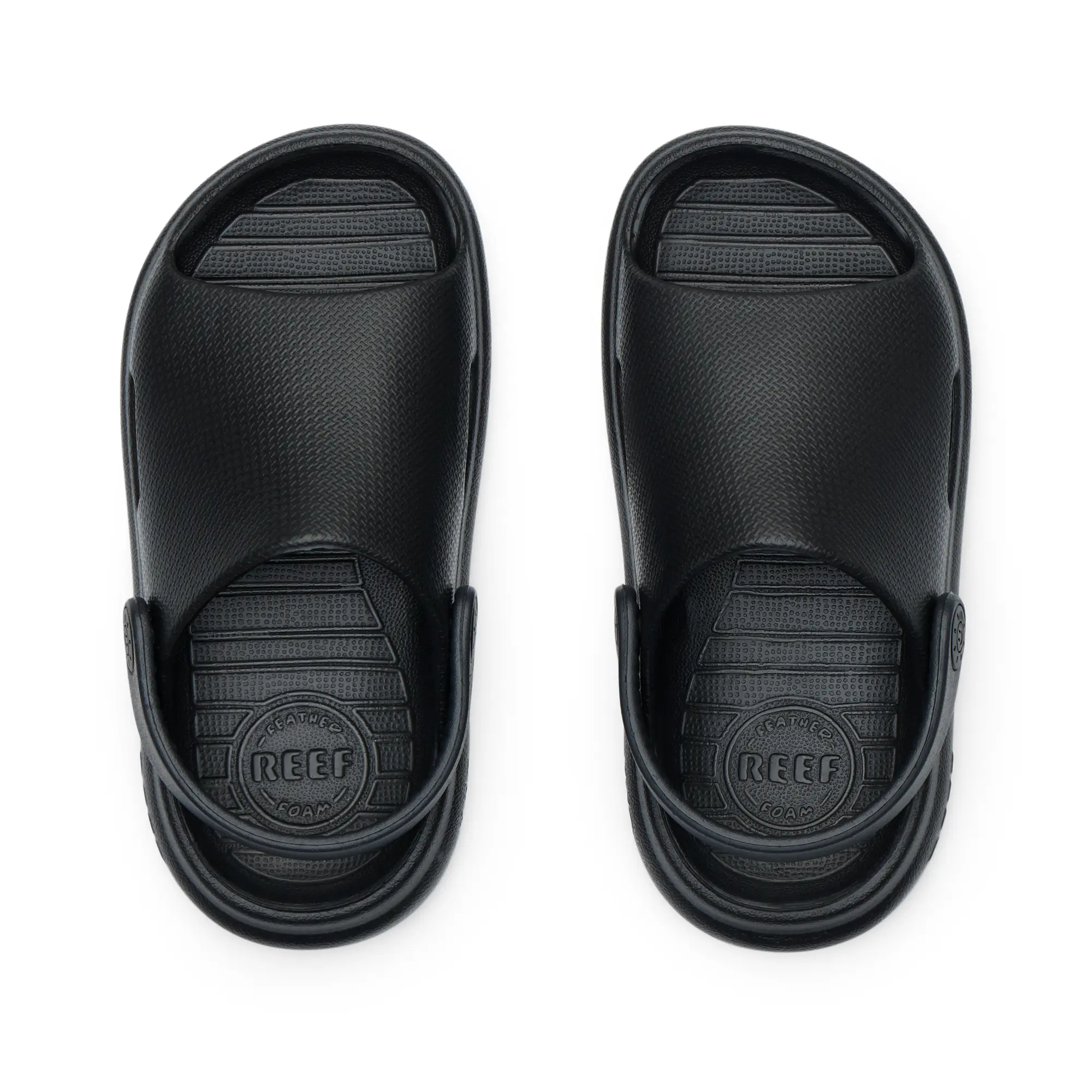 Little Rio Slide Black | Water-Friendly Toddler Shoes | REEF Sandals