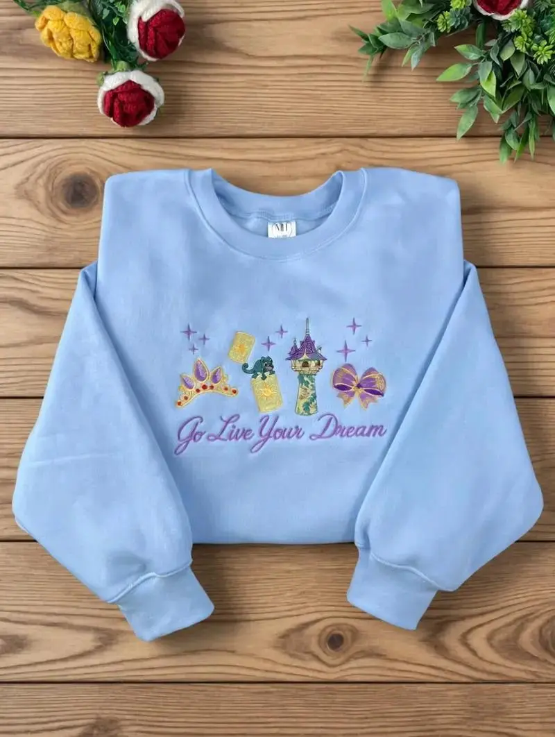 Embroidered Main Street USA sweatshirt, Embroidered sweatshirt, Magic Kingdom sweatshirt