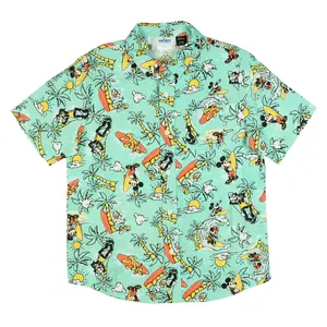 Disney Mickey and Friends Hawaiian Shirt Boys' Woven Button-Up Top