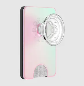 PopSockets Mermaid Pink MagSafe PopWallet+ - Phone, Cellphone, Mobile Accessory with Mount Functionality