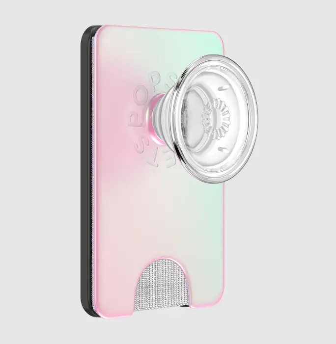 PopSockets Mermaid Pink MagSafe PopWallet+ Mobile Phone Accessory - Magnetic Flexible Holder, Hands-Free Kit, Magnetic Mount Solution, Accessories