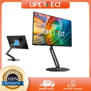 UPERFECT 360° Rotating Metal Stand with Magnetic System, VESA Compatible, Made from Two Materials: Carbon Steel + Aluminum Alloy, Foldable and Portable, Suitable for Monitors/Tablets/Phones weighing up to 1.5 kg.