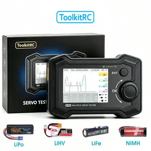 ToolkitRC ST8 4-Channel High-Speed Data Analyzer, 100W 5.0-23.0V Programmable Oscilloscope & ESC Tester for FPV Drone RC Models