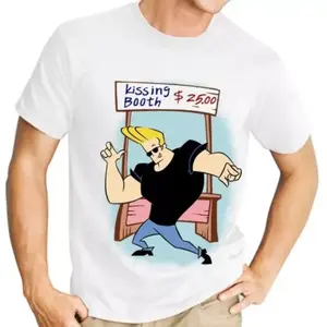 Johnny Bravo Cartoon Funny T-shirt For Gift Men's Tee All Size S-234xl Yi163