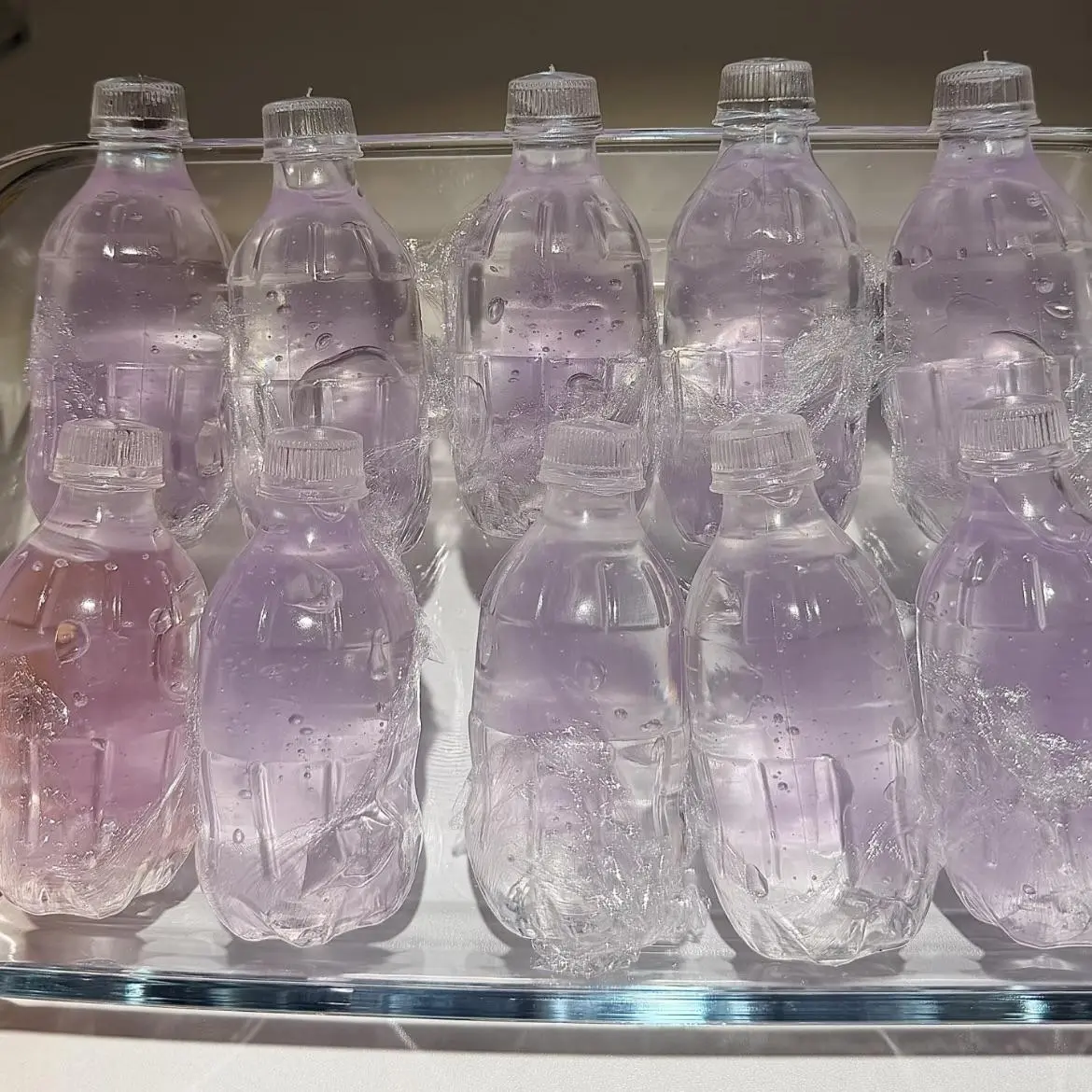 S28-Purple Marble Soda Stress Ball Toy Kawaii Drink Squishy