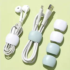 Cable Management Clip, Data Cable Storage Buckle, Headphone Charging Cable Winding Storage Clip, Multifunctional Cable Organizer