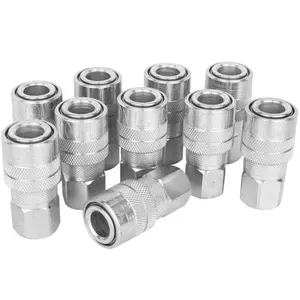 Industrial Coupler 1/4" NPT Female Brass Air Coupler, M-STYLE® Quick Connect Air Coupler, Box of 10