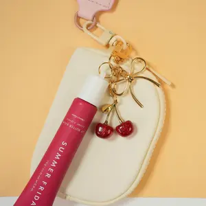 Lip Gloss Keychain Cap-Compatible with Summer Fridays 0.5 Oz Lip Balm-Leak-Proof Design|1:1 Precise Fit|Cute Bag Charm Accessory|Perfect Gift for Beauty Lovers & Trendsetters
