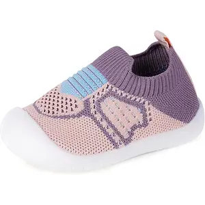 Non-Slip Sole Baby Walker Shoes, 12-18 Months Toddler Slippers, Unisex Infant Footwear