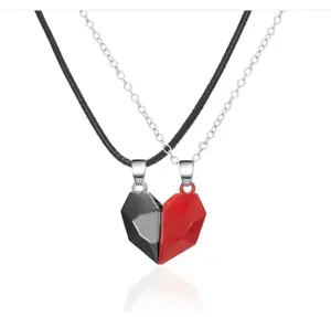 Wishing Stone Couple Necklace | Heart-Shaped Love Pendant Gift