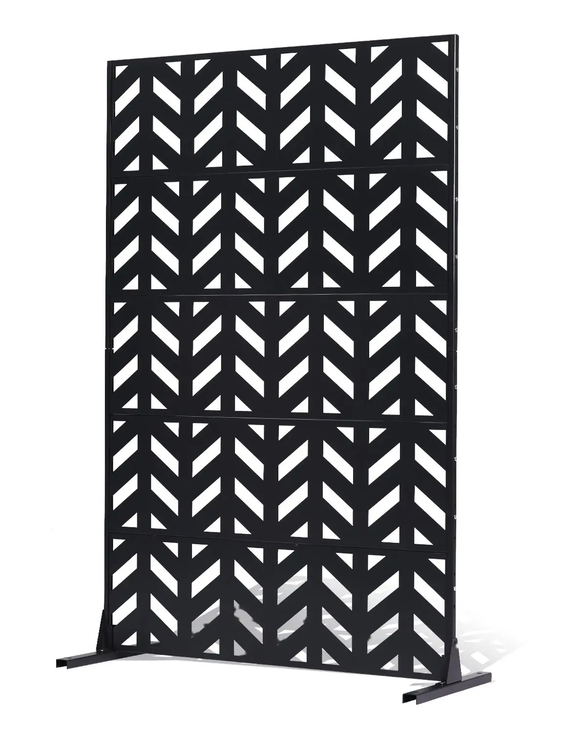 Metal Privacy Screen 47" x 72" Freestanding Outdoor Privacy Screens for Patio, Garden, and Balcony - Weather-Resistant, UV-Protected, Durable Outdoor Room Divider for Creating Secluded Space in Yards and Patios