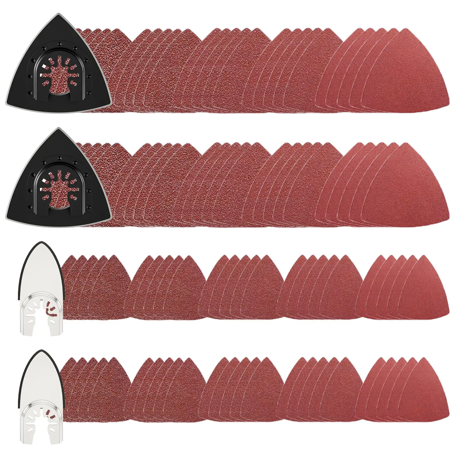 Woodworking Sanding Discs Kit, Universal Triangular Sanding Paper, Multi Tool Sanding Pad, Power Oscillating Tool Sanding Pad, Woodworking Accessories