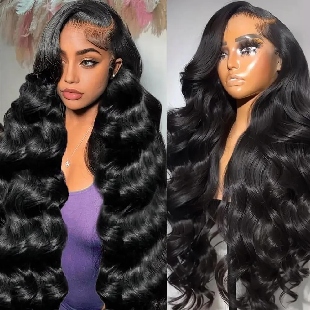 [Free Upgraded] Kdmidun Hair Upgrad Invisible Drawstring Wig with Straps 180% Density HD Lace Front Wigs Human Hair Pre Plucked Pre Bleached  Ear To Ear Glueless Wig Human Hair Body Wave Frontal Wigs For Women