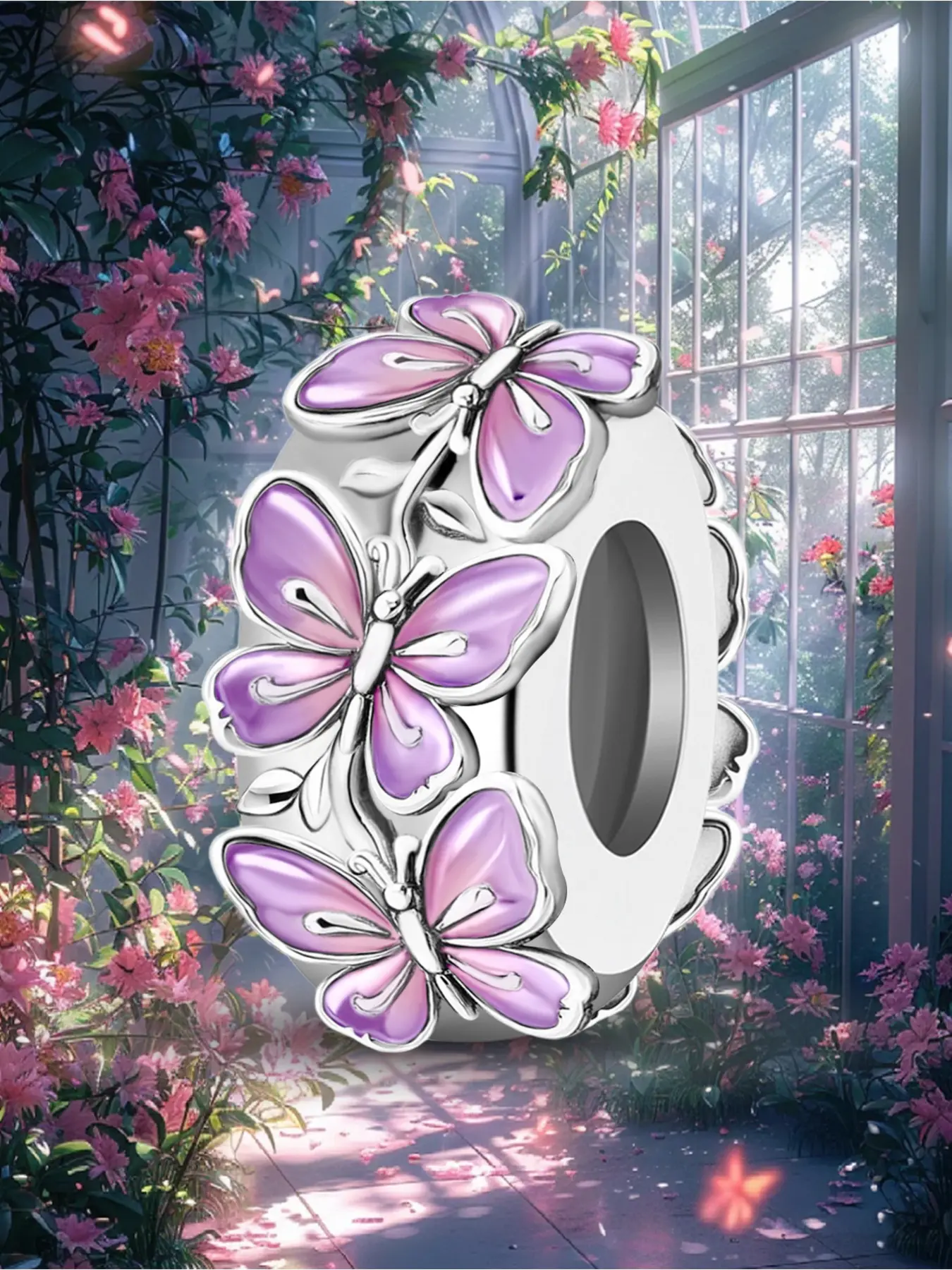 1Pc New Design Butterfly Spacer Beads for Bracelets Beaded Charm DIY Jewelry Making Kit for Bracelet Creative Craft Material Holiday Gift Pendant Women Birthday Gift Daily Wear Accessories Bangle Charms DIY Jewelry Decoration
