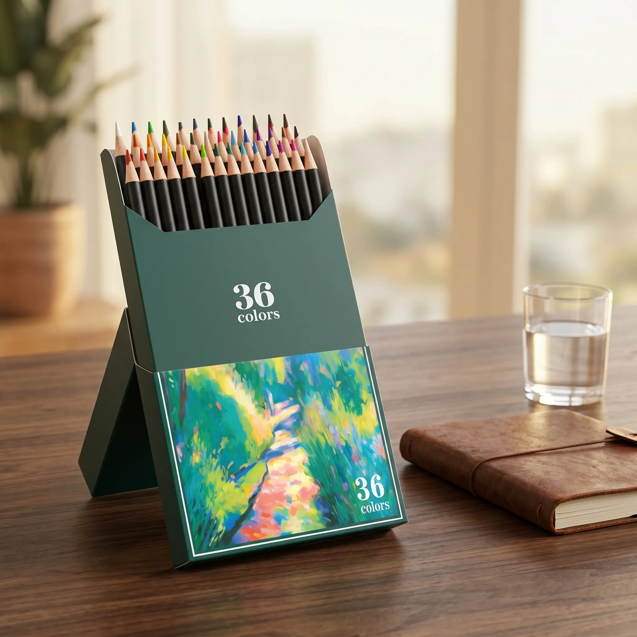 36 Pack Colored Pencils Set, Pre-sharpened Coloring Pencils, Colored Pencils for Adult Coloring Books, Ideal Art Supplies for Sketching, Coloring & Painting