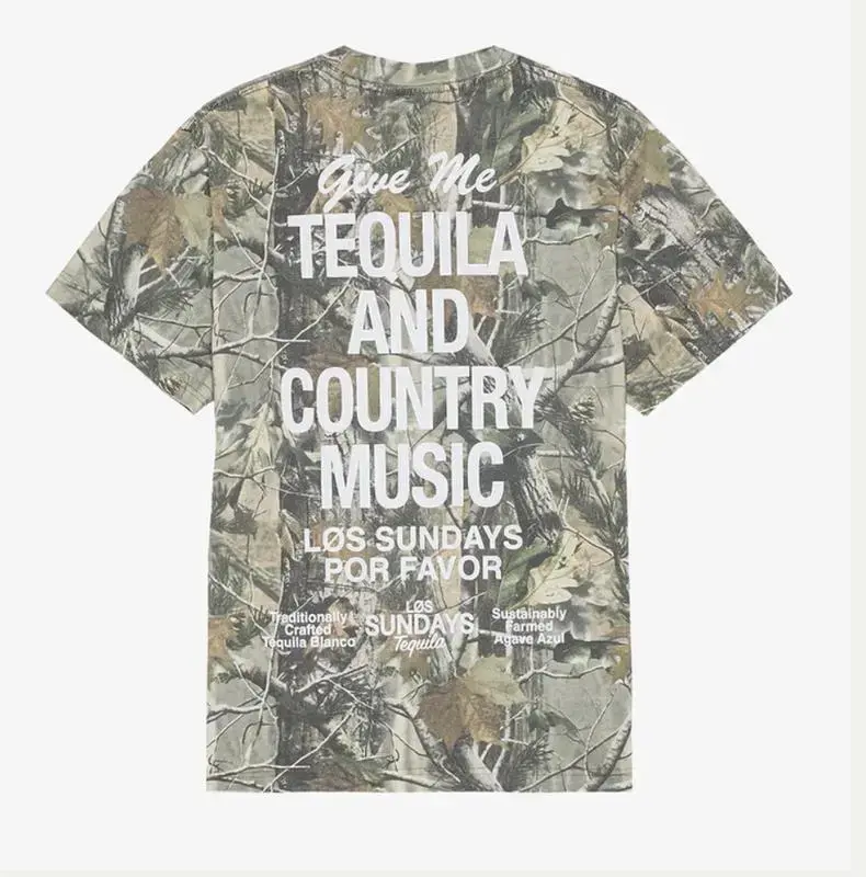 Camo Tequila and Country Music T-Shirt, Southern Graphic Tee