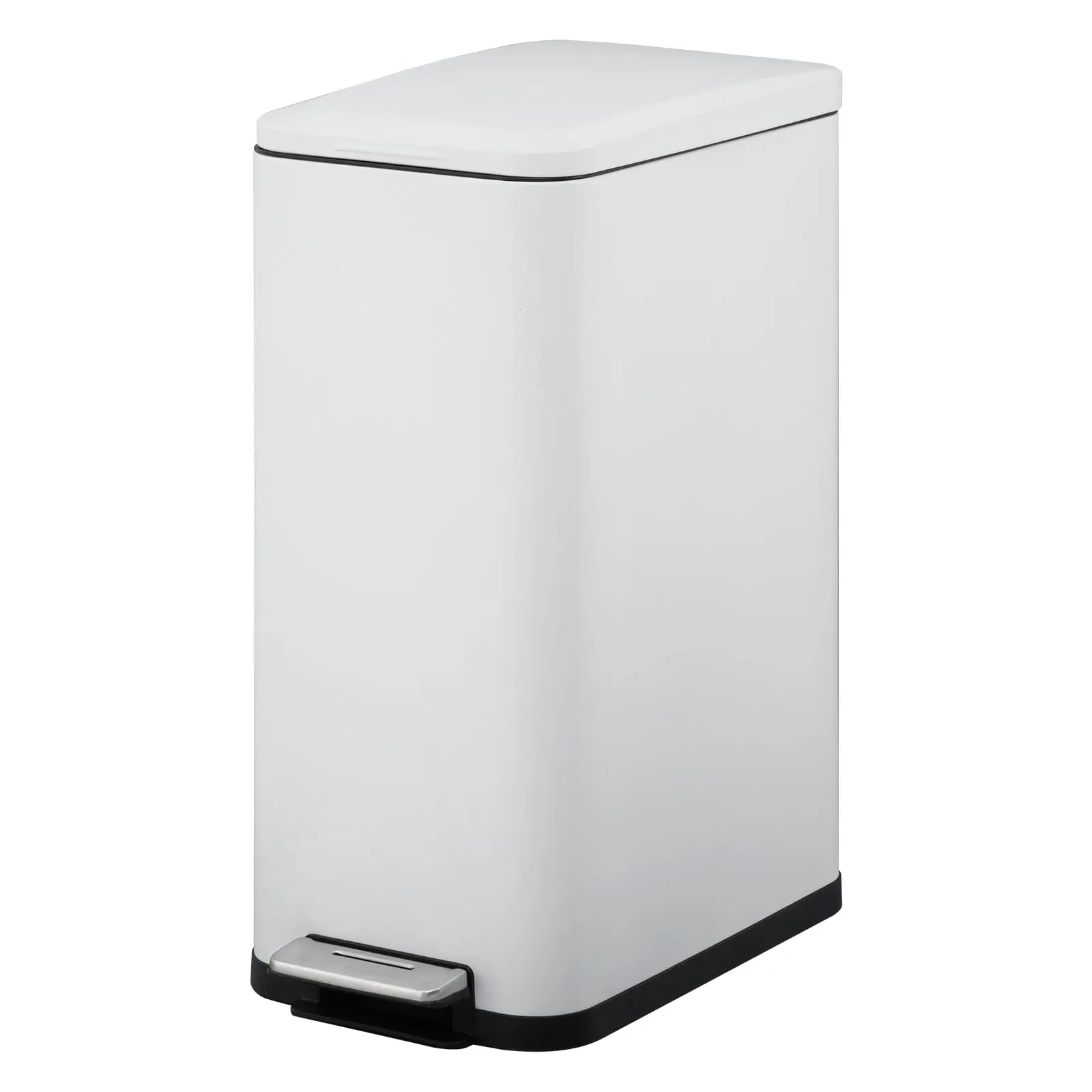 Garvee 13.2 Gallon Step Trash Can with Soft-Close Foot Pedal, Fingerprint Resistant Tall Vertical Garbage Bin for Kitchen, Home, Office & Bathroom, Available in 3 Colors
