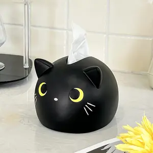 Cute Cat Paper Towel Holder, Cartoon Cat Design, Home Decor Storage Box, Adorable Kitchen Accessory, Stylish and Functional