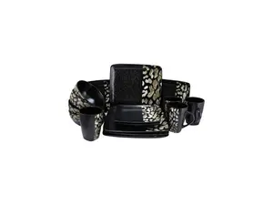 Elama Savannah 16 Piece Stoneware Dinnerware Set